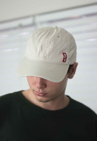 VINTAGE LEVI'S BASEBALL CAP HAT LOGO 90S X 3.2