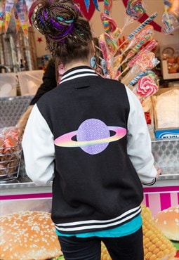 Planet Purple Candy Varsity Jacket