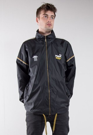 PUMA KING BLACK 90'S TRACKSUIT JACKET