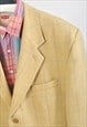 VINTAGE 90S PLAID BLAZER JACKET IN YELLOW 