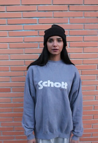 VINTAGE SCHOTT NYC WASHED SWEAT-SHIRT
