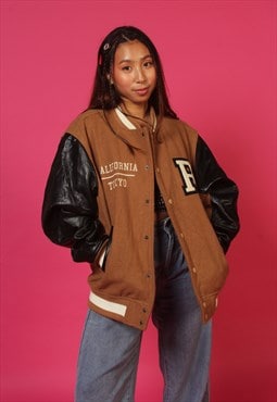 Brown Vintage 90's Bomber Jacket