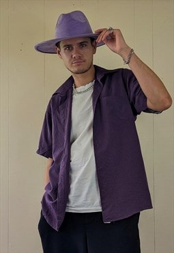 Vintage 90's Purple Pinstripe Shirt by Brice