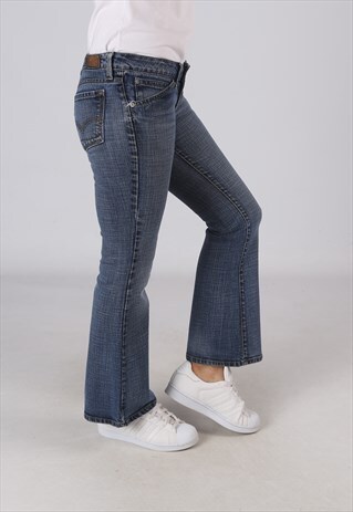 VINTAGE LEVIS 551 FLARE BOOTCUT JEANS UK 8 (KL1A)