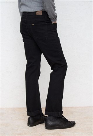 VINTAGE BLACK DENIM LEE JEANS