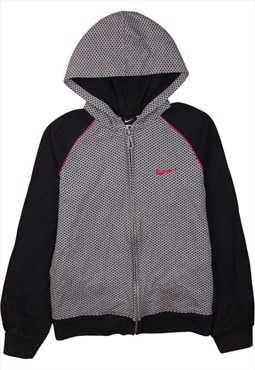 Vintage 90's Nike Hoodie Swoosh Full Zip Up Grey XLarge