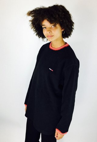 TOMMY HILFIGER 90S BLACK FLEECE SWEATSHIRT