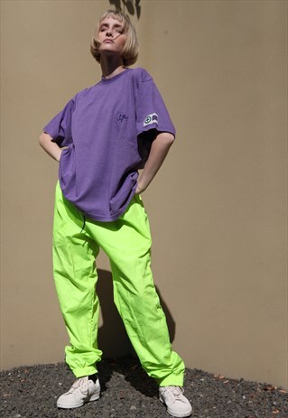 VINTAGE 80'S CHIEMSEE OVERSIZE T-SHIRT PURPLE