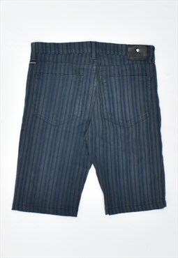 Vintage 90's Versace Shorts Stripes Blue