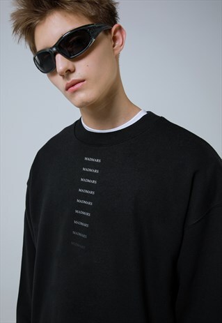 GRADATION LOGO SWEATSHIRTS_BLACK
