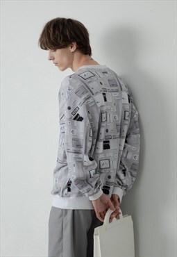 Men's Label print sweatshirt SS2022 VOL.1