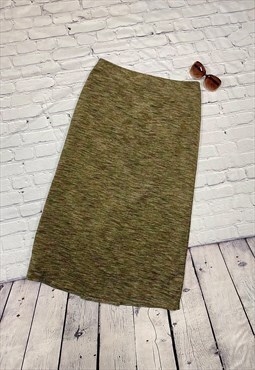 Green Patterned Laura Ashley Skirt Size 16