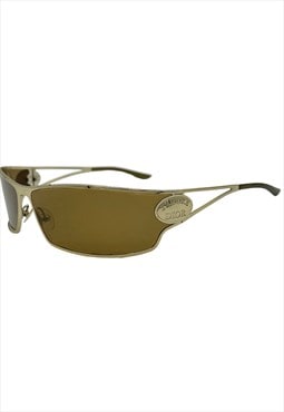 Christian Dior Sunglasses Shield Wrap Gold Brown J'adore