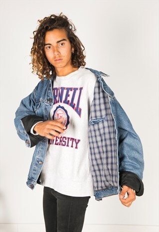 VINTAGE 80S ORIGINAL LEVI'S LINED DENIM JACKET/ 1150 / 403