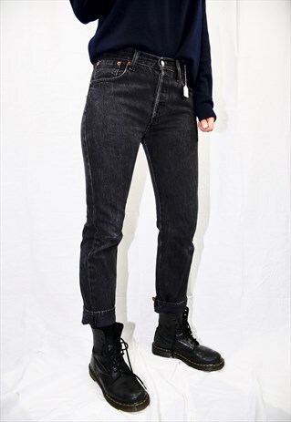 VINTAGE DARK GREY WASHED LEVI'S JEANS 068