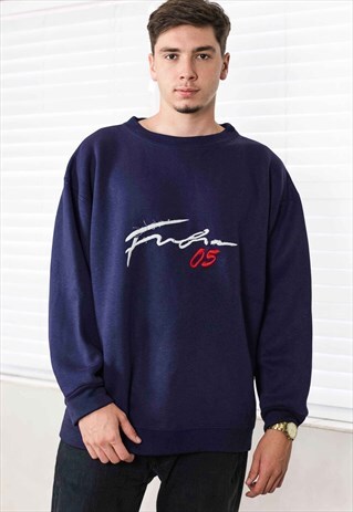 VINTAGE FUBU 2005 SWEATSHIRT LOGO 90S L 22.2