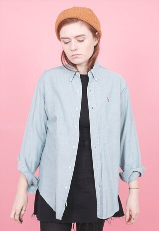 VINTAGE POLO RALPH LAUREN SHIRT /R8125