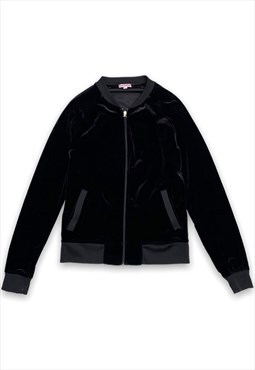 Juicy Couture velour black zip jacket