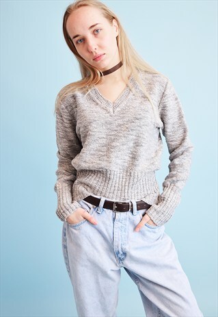 90'S RETRO JAZZY KNITTED TEEN JUMPER TOP