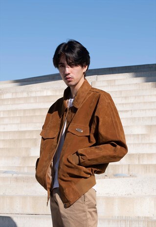VINTAGE FAUX SUEDE JACKET