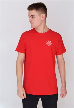 RED WHEEL (WHITE) T-SHIRT