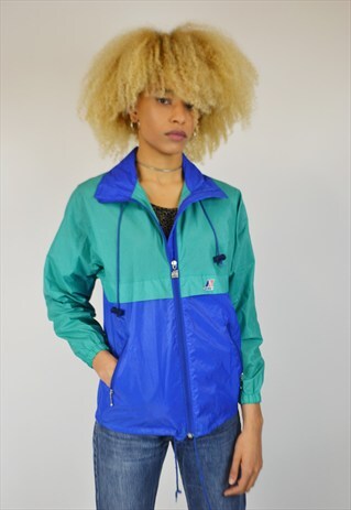 VINTAGE 90'S K-WAY WINDBREAKER RAIN JACKET