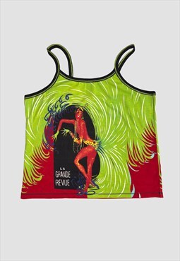 Vintage Y2k Vest Graphic Print Abstract Deadstock 90s 2000s