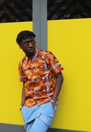 AFRICAN PRINT SHIRT - FESTIVAL SHIRT - AFRICAN TOP -