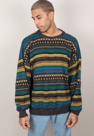 VINTAGE PATTERNED KNITTED JUMPER ASM1811