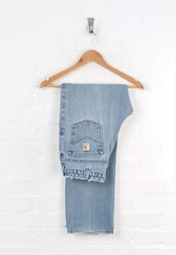 Vintage Carhartt Denim Jeans Relaxed Fit Blue W30 L32