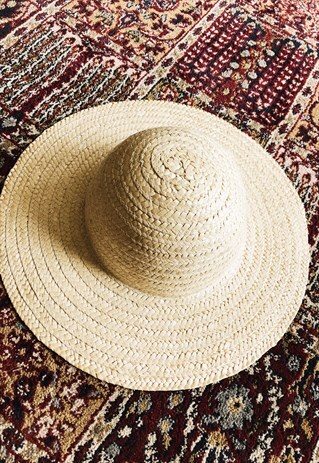 80'S RETRO BOHO FESTIVAL PARIS CHIC SUMMER STRAW HAT
