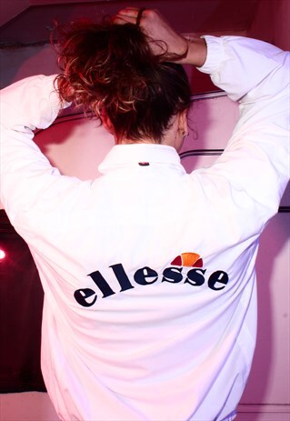 VINTAGE ELLESSE WHITE TRACK JACKET