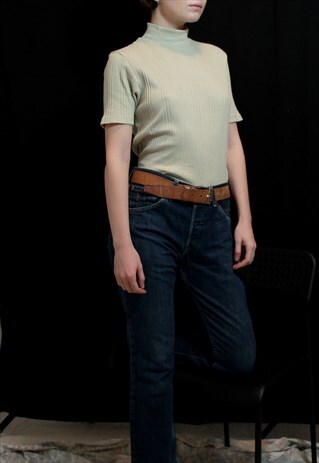 90S COTTON MOCK NECK TOP