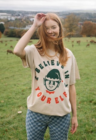 BELIEVE IN YOUR ELF WOMEN'S CHRISTMAS T-SHIRT