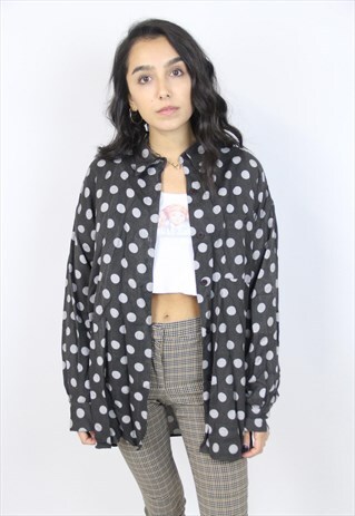 VINTAGE 90'S POLKA DOT PATTERN SHIRT