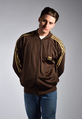 VINTAGE ADIDAS THREE STRIPE TRACK JACKET
