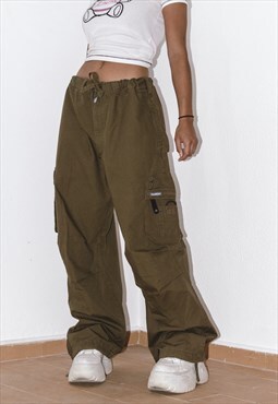 Deadstock Vintage Nike ACG Oversize Track Cargo Kaki Pants 