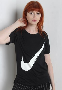 Vintage Nike Big Logo T-Shirt Black