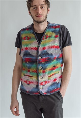 VINTAGE 70S BOHO FUNKY VEST