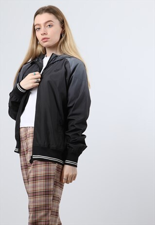VINTAGE NIKE SMALL BLACK LIGHTWEIGHT JACKET