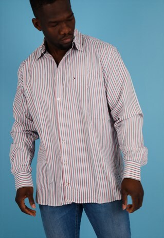 VINTAGE TOMMY HILFIGER STRIPE SHIRT NS209