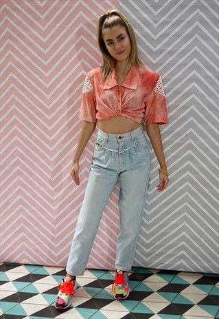 80s jeans outfit