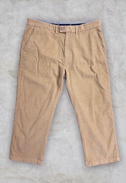 Vintage Beige Corduroy Trousers Cord Pants W38 L28