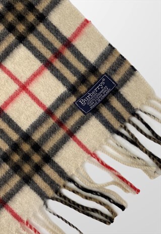 VINTAGE RARE BURBERRY NOVA CHECK SCARF SN53
