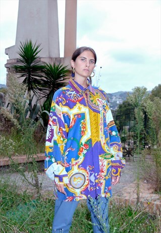 RARE VERSUS GIANNI VERSACE CORDUROY BAROQUE SHIRT
