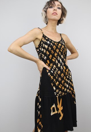VINTAGE 90S PATTERNED SUMMER DRESS