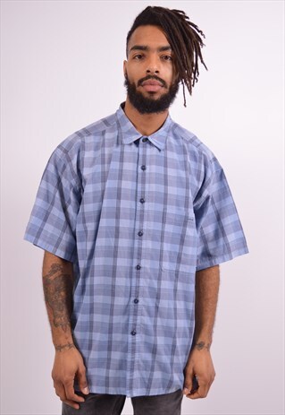 VINTAGE PATAGONIA SHIRT XL BLUE CHECK 90S