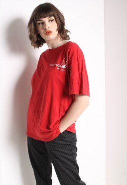 Vintage Nautica T-Shirt Red