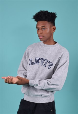 VINTAGE LEVI'S HEATHER ASH GREY SWEATSHIRT