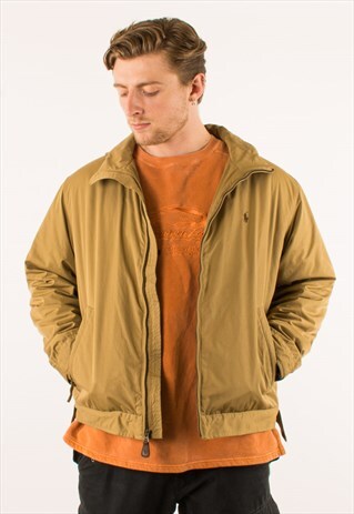 VINTAGE BEIGE POLO RALPH LAUREN JACKET COAT